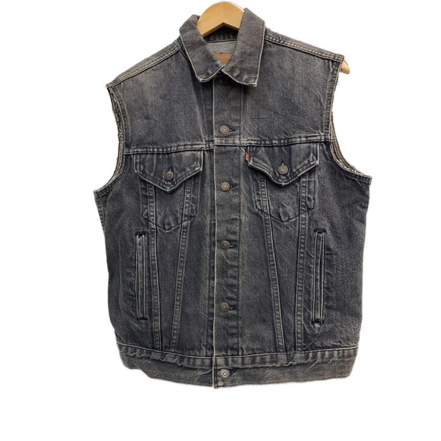 Levi's 70506 ブラック USA製 80s サイズ40 Levi's◇70506/先染めブラック/80s〜/USA製/ボタン裏刻印527/ベスト/40