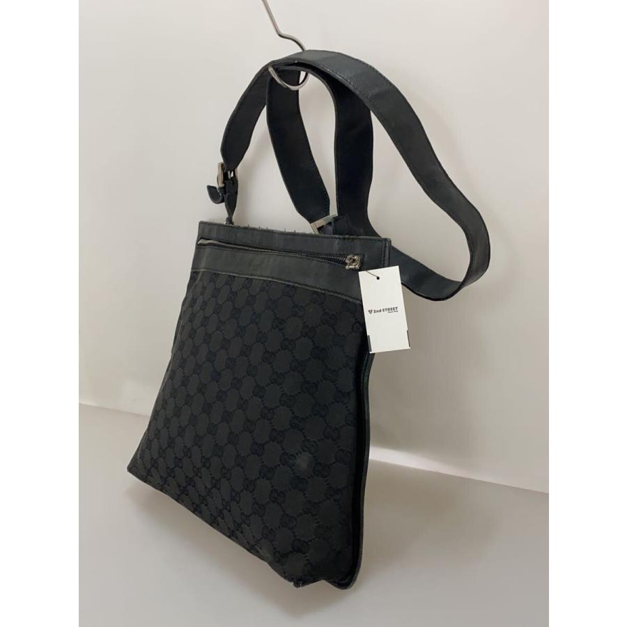 GUCCI◇GGキャンバス/ショルダーバッグ/PVC/BLK/92560 : セカンド