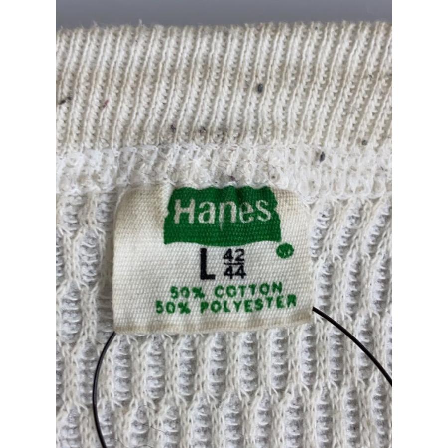 Hanes◇70s/サーマル/長袖Tシャツ/L/コットン/WHT// : セカンド