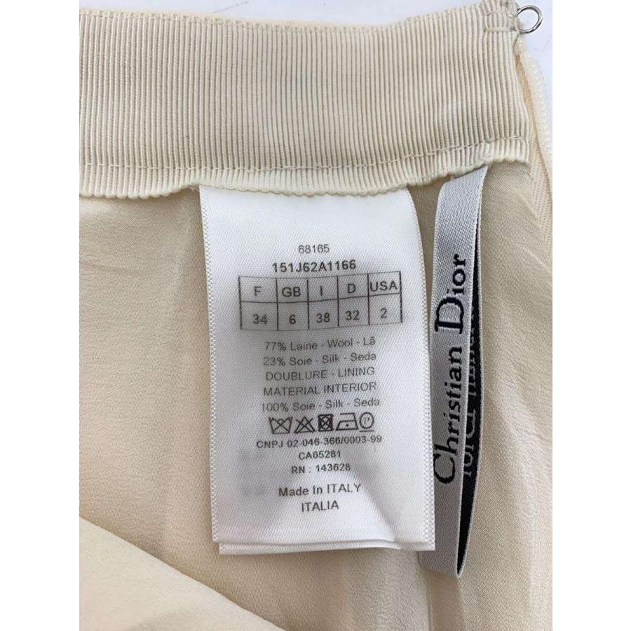 Christian Dior◆スカート/2/ウール/BEG/無地/151J62A1166//の画像