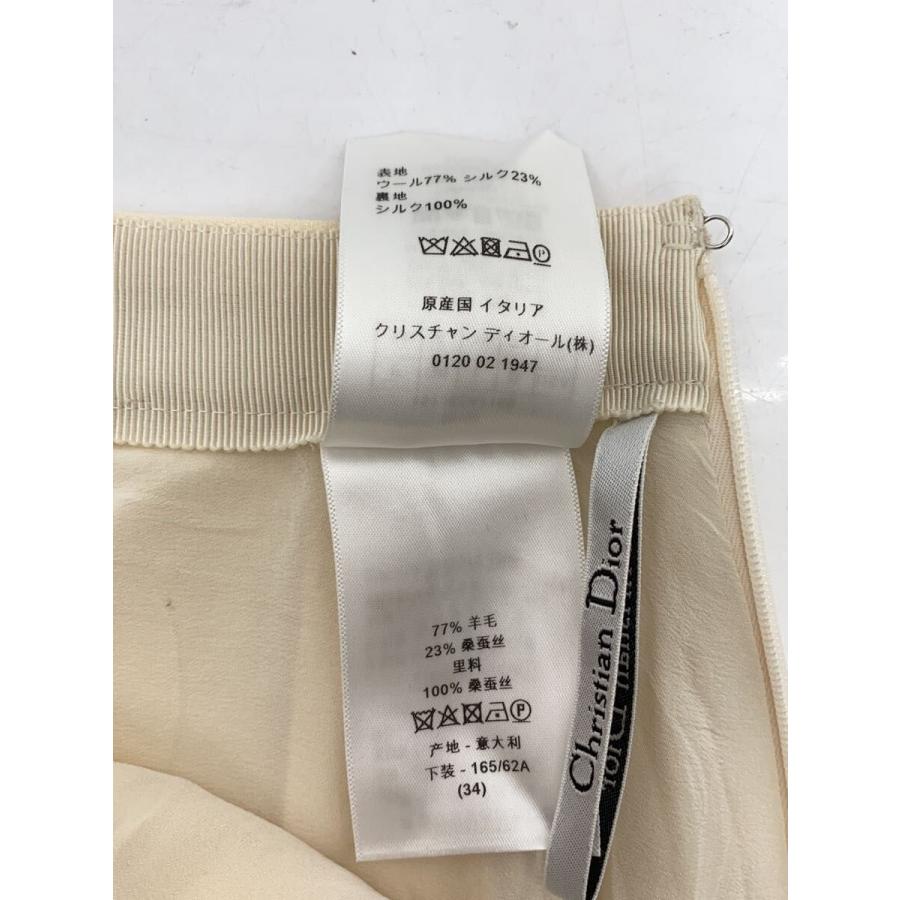 Christian Dior◆スカート/2/ウール/BEG/無地/151J62A1166//の画像