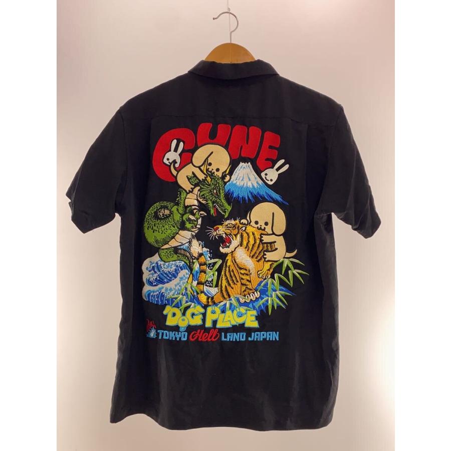 CUNE◇半袖シャツ/2/レーヨン/BLK/DHFYC02// : セカンドストリート