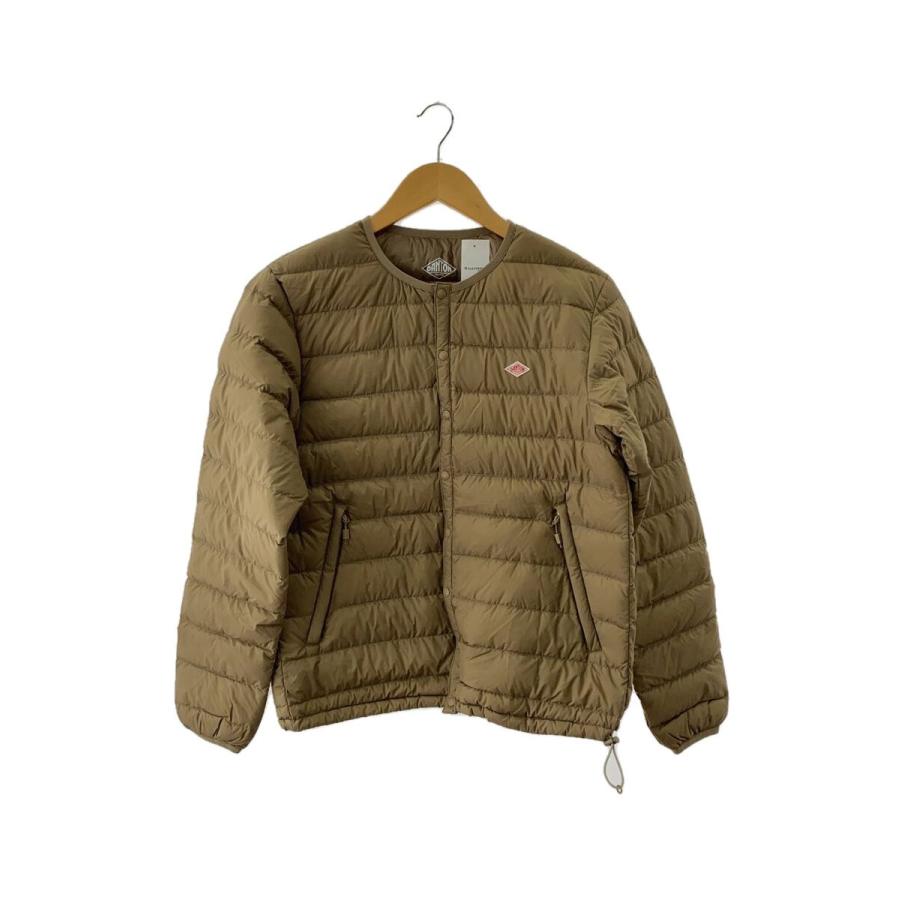 DANTON◇ダウンジャケット/34/ナイロン/KHK/JD-8935 ロングダウン