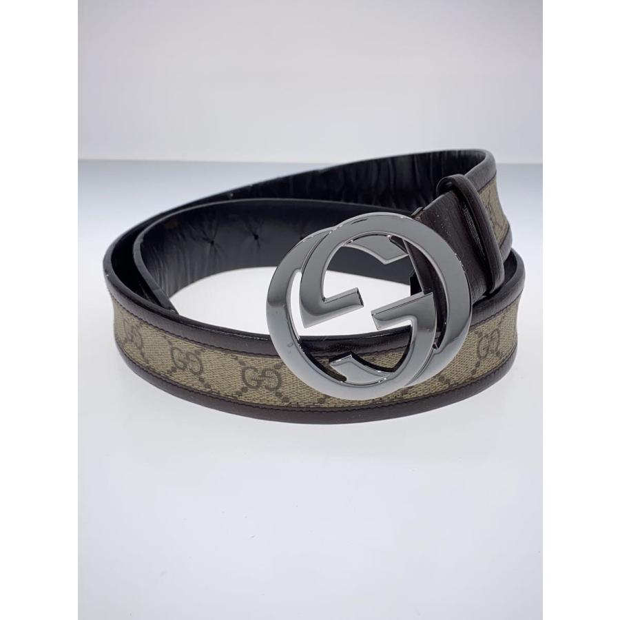 GUCCI◇ベルト/--/BRW/総柄/メンズ/142930-214351-85-34 : セカンド