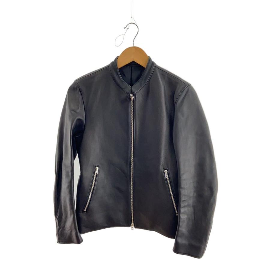 LIDNM◇17SS/SINGLE RIDERS JACKETシングルライダースジャケット/S/BLK
