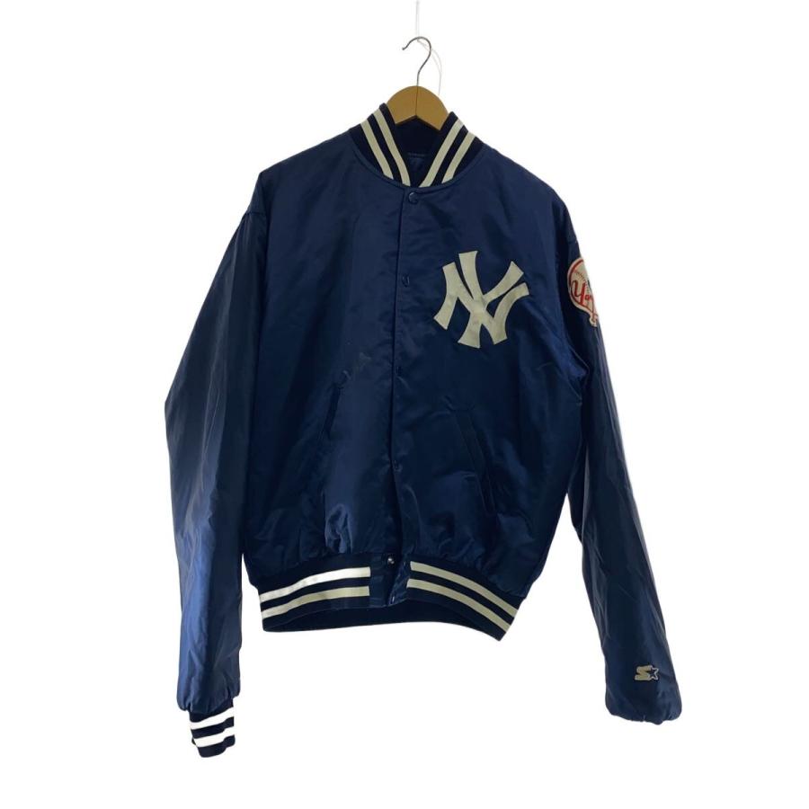 New York Yankees スタジャン ネイビー　スターター USA XL 90年代 90s アメリカ製 スターター 紺 ネイビー ニューヨーク