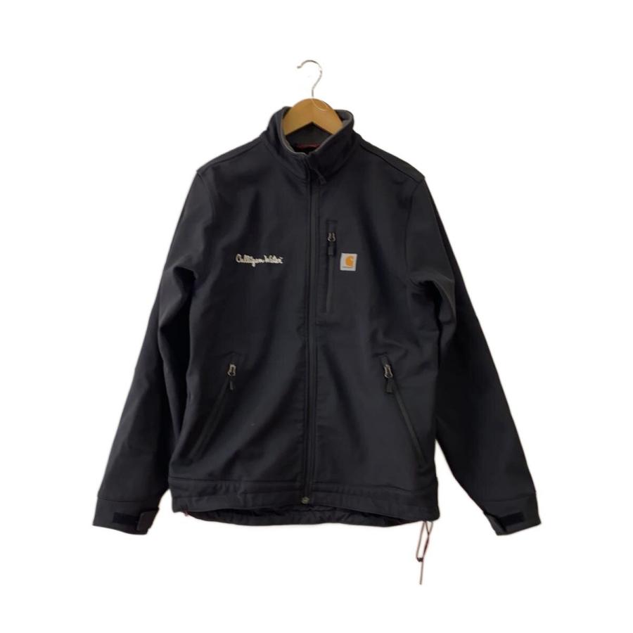 Carhartt◇CROWLEY JACKET/企業ロゴ刺繍/裏地フリースジャケット/M/BLK