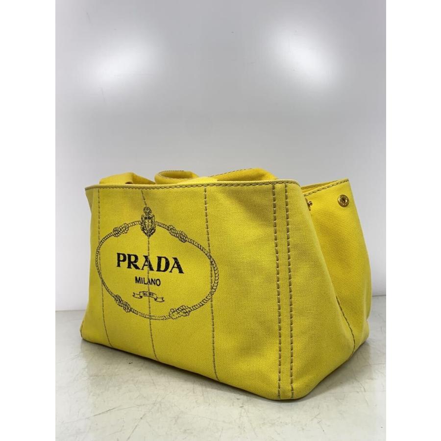 PRADA◇CANAPA/カナパ/72385/GIRASOLE/三角ロゴプレート/キャンバス 