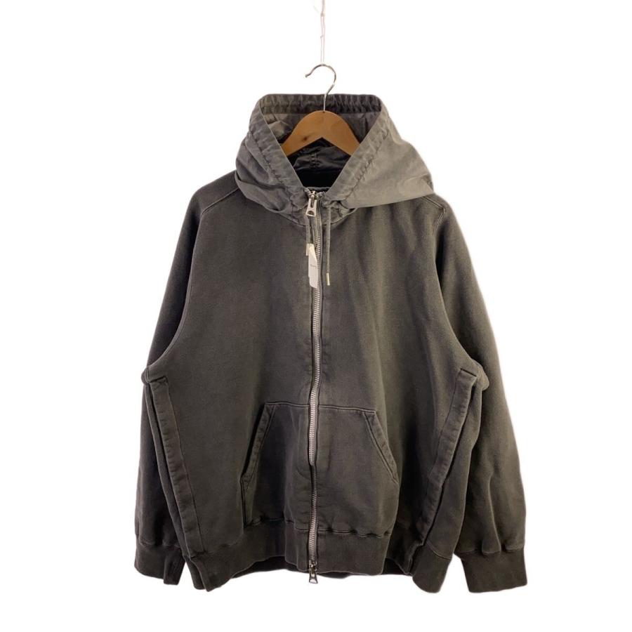 sacai◇Garment Dye Cotton Jersey Hoodie/ジップパーカー/1/GRY/24