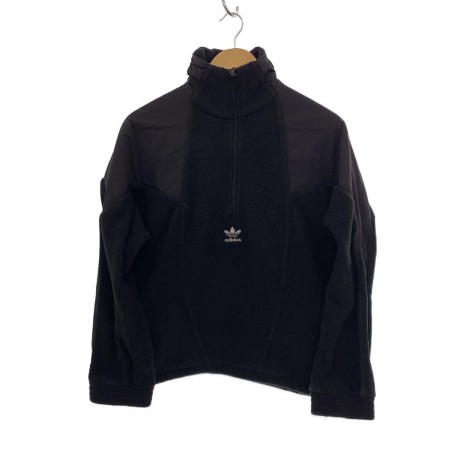adidas / フリースジャケット/S/ポリエステル/BLK/hr3483 adidas◇フリースジャケット/S/ポリエステル/BLK/無地/GE0864