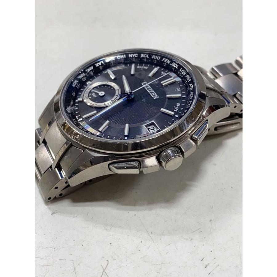 CITIZEN◇ソーラー腕時計/アナログ/GRY/SLV/F150-T021581 : セカンド