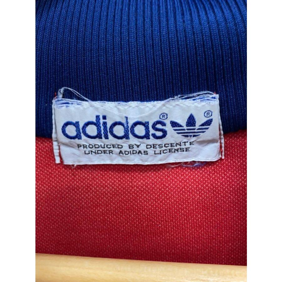 adidas◇80s/トラックトップ/ジャージ/ポリエステル/RED/ADS-4F