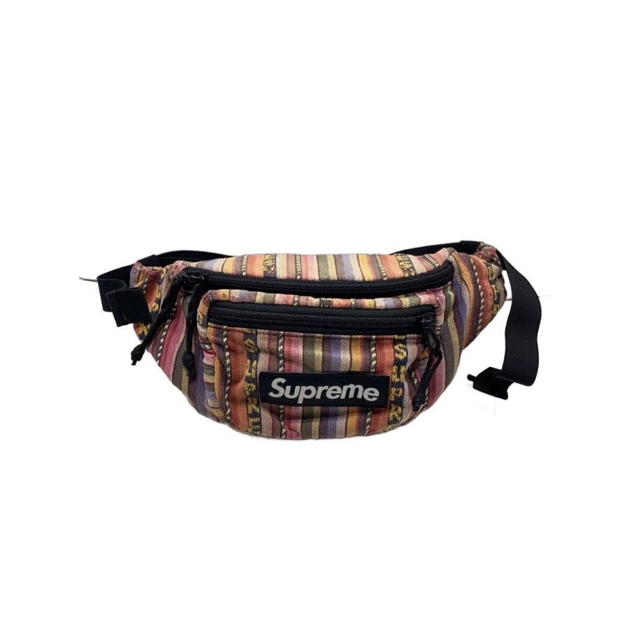 Supreme◇20SS/Woven Stripe Waist bag/ウエストバッグ/コットン