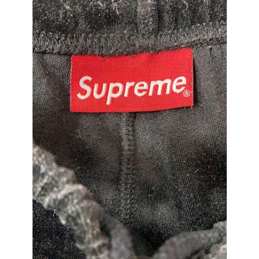 Supreme◇18SS/Croc Velour Short/ショートパンツ/M/ベロア/BLK