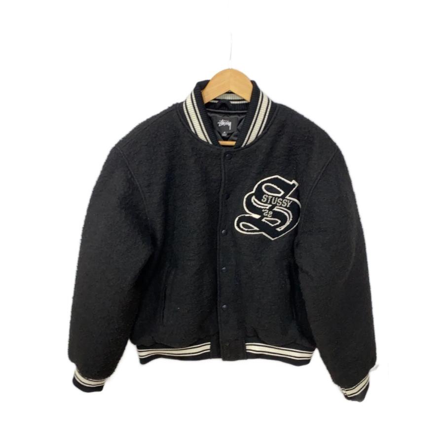 STUSSY◇スタジャン/M/ウール/BLK/115678// : セカンドストリートYahoo 