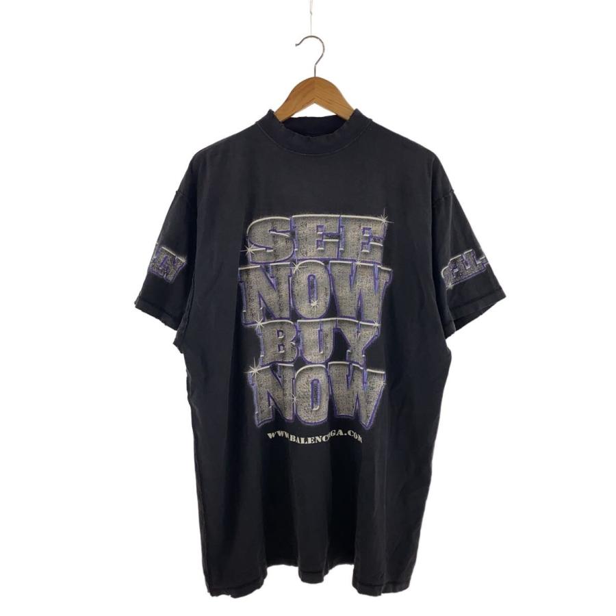 BALENCIAGA◇Tシャツ/2/コットン/BLK/787358 : セカンドストリート