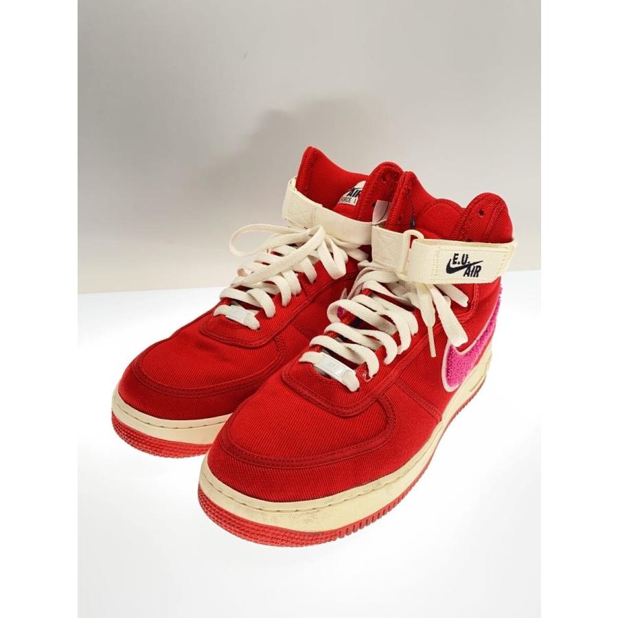 NIKE◇AIR FORCE 1 HIGH/EU/エアフォースハイ/レッド/AV5840-600/28.5 