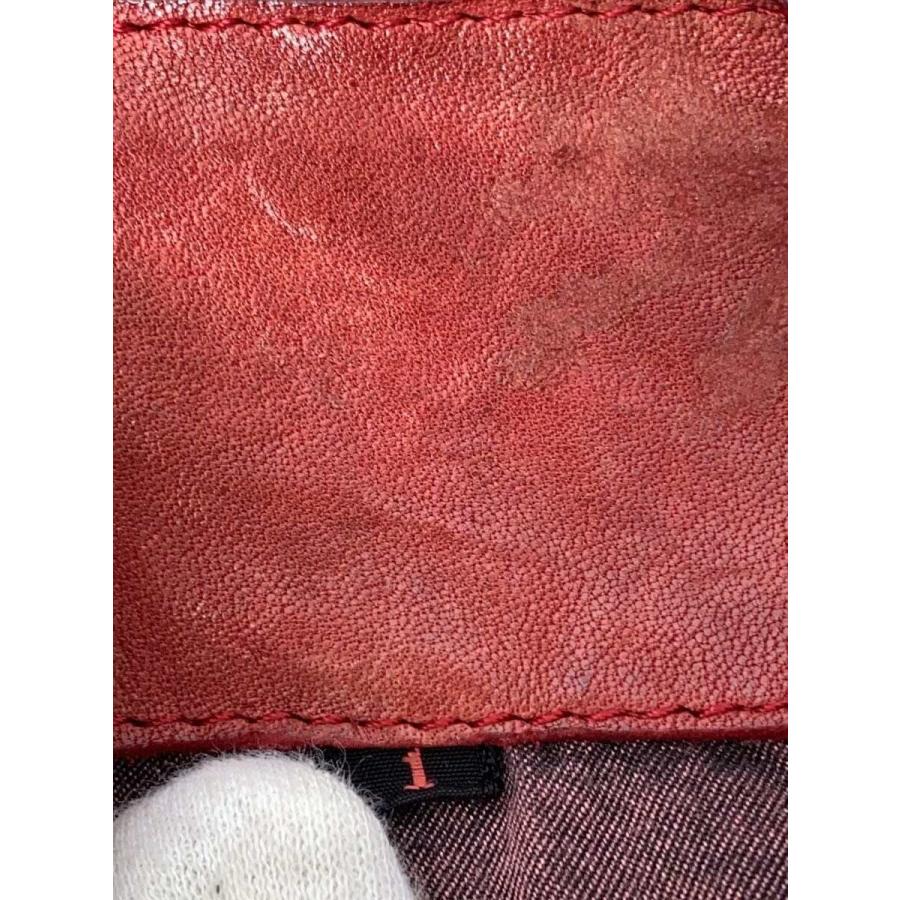 ISAMU KATAYAMA BACKLASH◇シングルライダースジャケット/S/馬革/RED