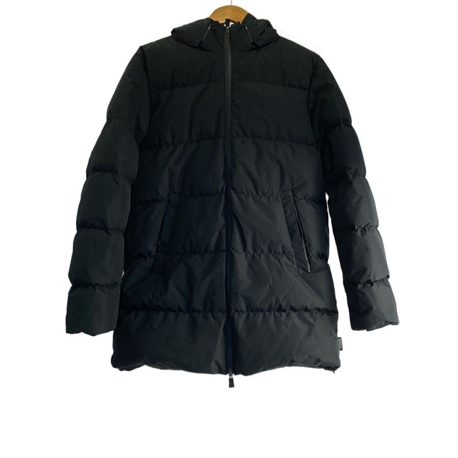HERNO ブラックダウンジャケット 新品未使用　non.no HERNO◇ダウンジャケット/48/ポリエステル/BLK/無地/PI00364UL-11126