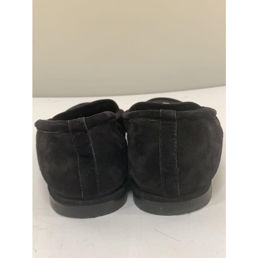 CHANEL◇モカシン/ボアローファー/ココマーク/ゴールド38/BLK