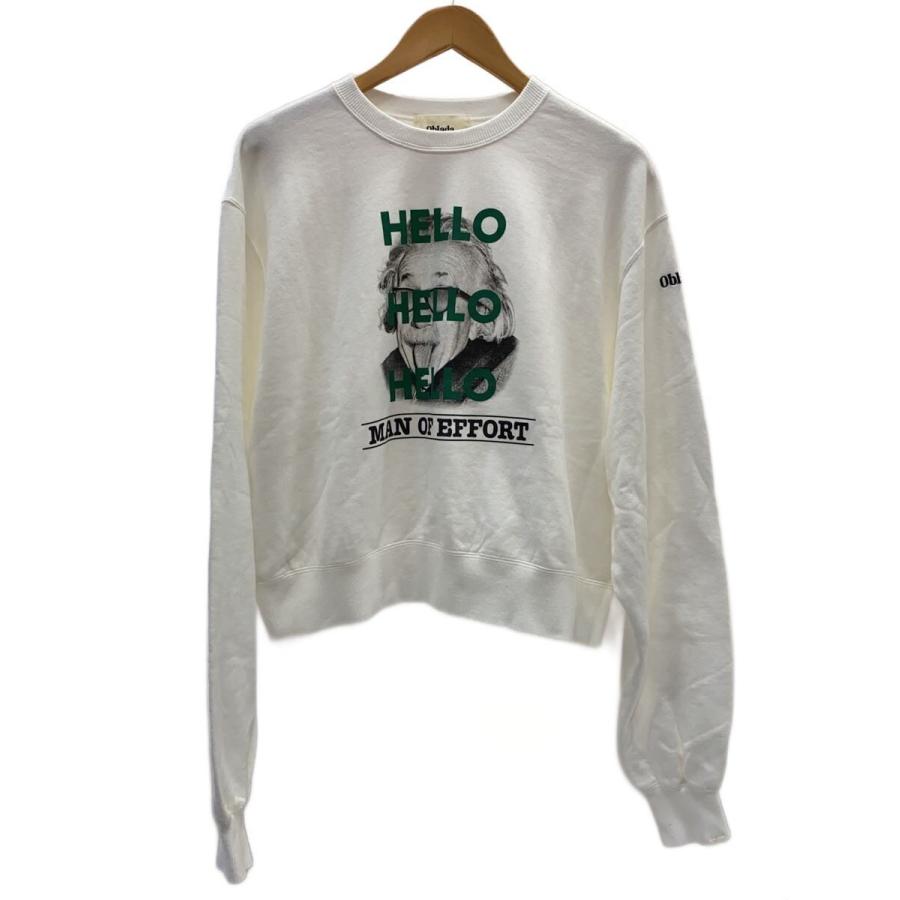Oblada◇HELLO SWEAT/FREE/コットン/WHT/F2599CU05// : セカンド