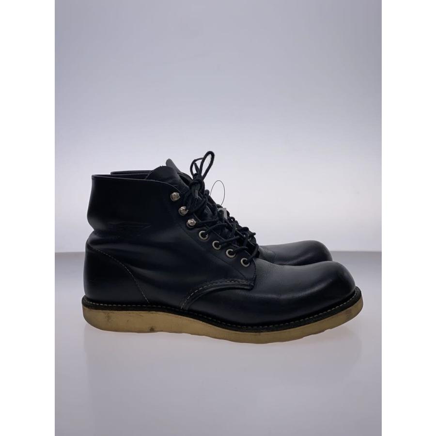 RED WING◇レースアップブーツ/26.5cm/BLK/レザー/8165// : セカンド