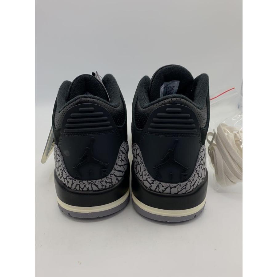 NIKE◇AIR JORDAN 3_エアジョーダン3/29cm/BLK/スウェード : セカンド 