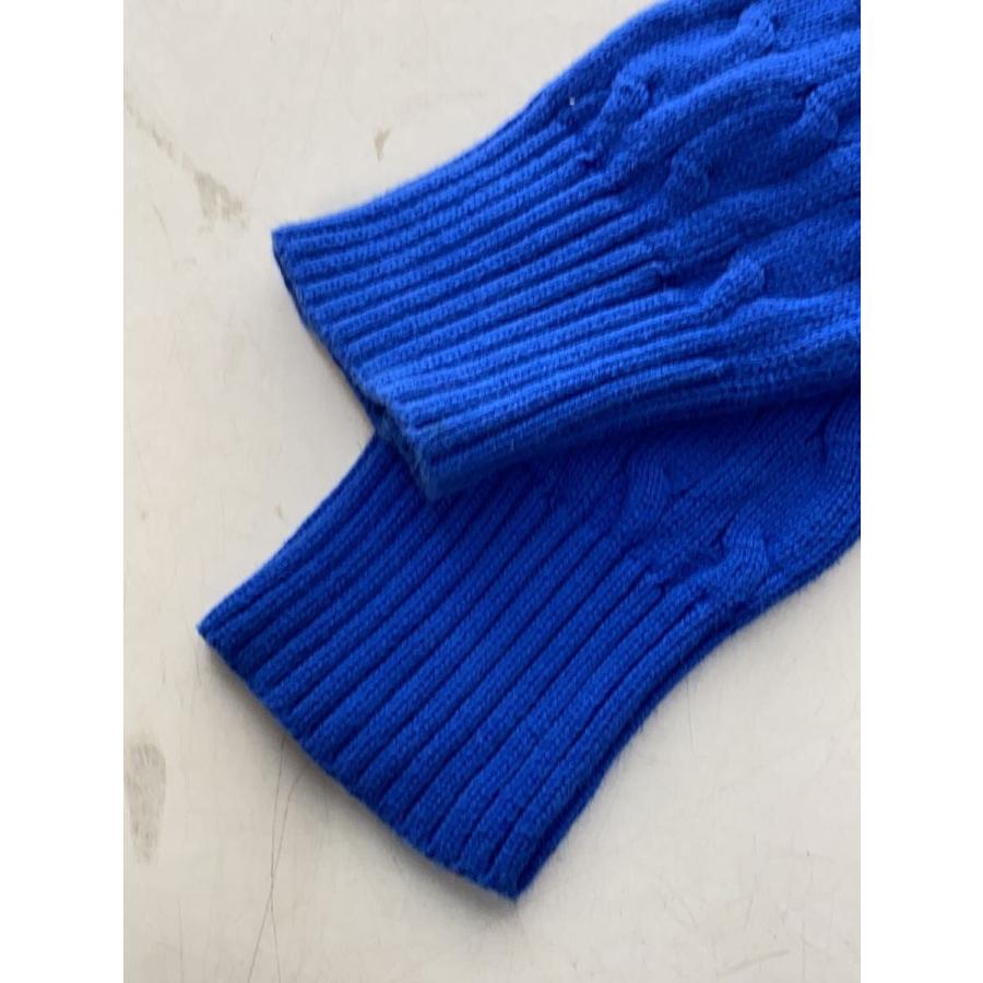 POLO RALPH LAUREN◇スモールポニー黒刺繍/ケーブルニット・セーター