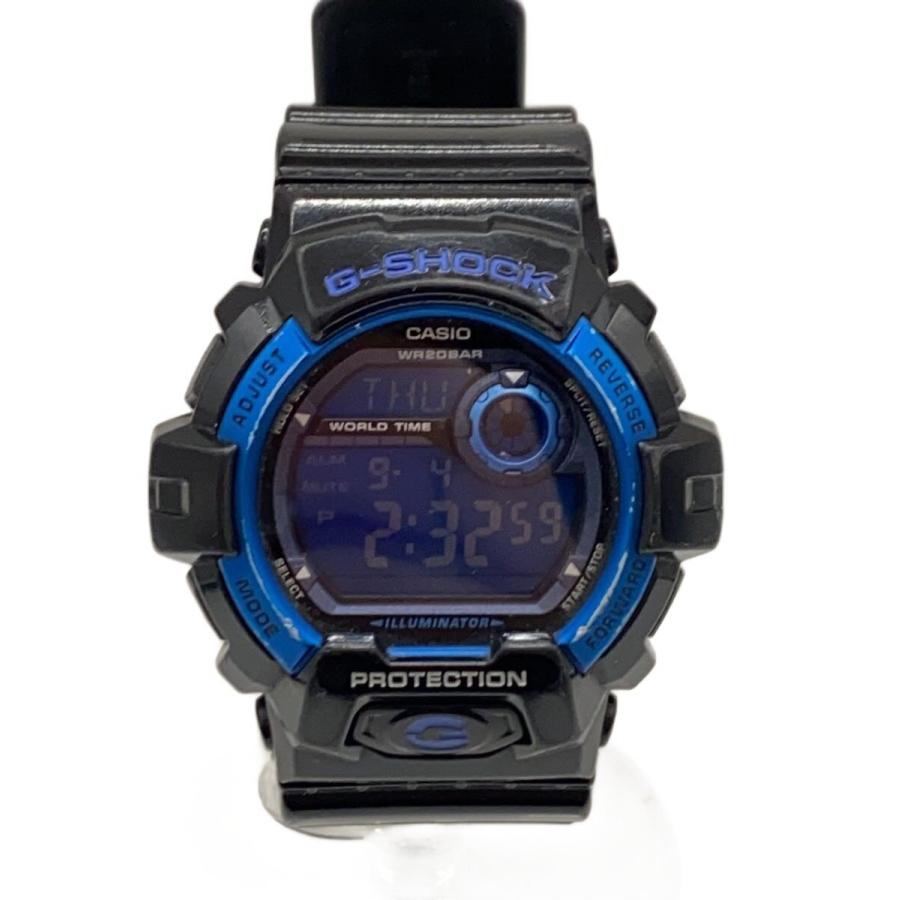 CASIO◇クォーツ腕時計・G-SHOCK/デジタル/ラバー/BLK/BLK : セカンド