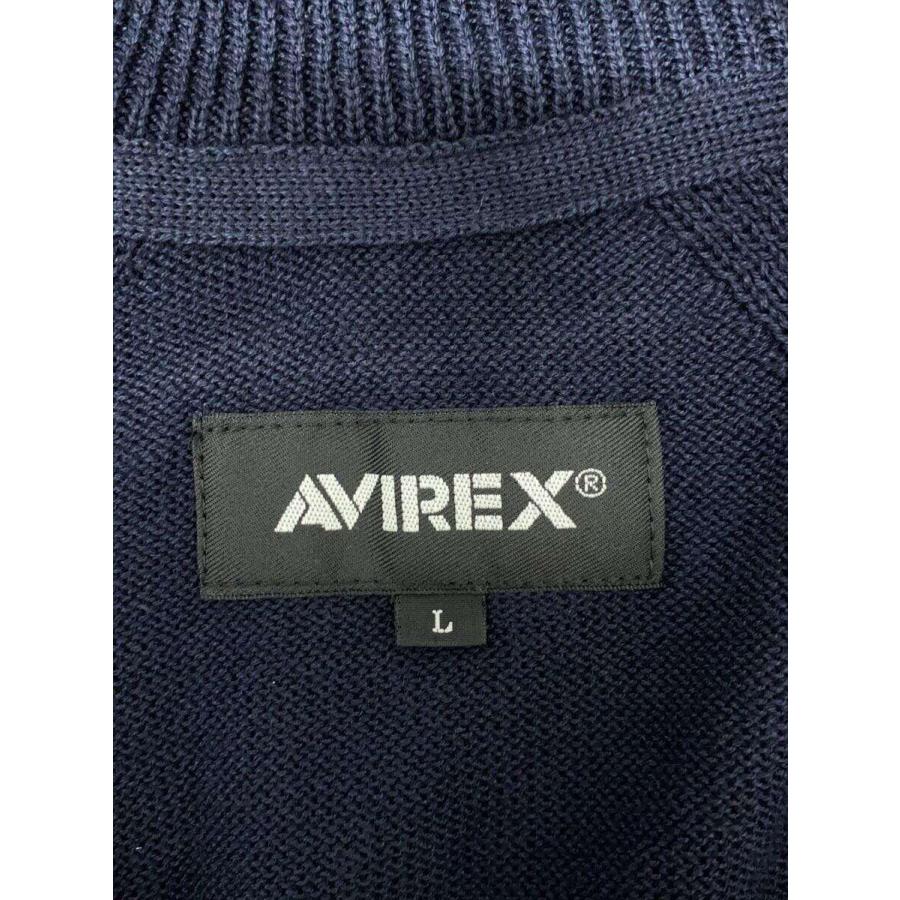 AVIREX◆セーター(厚手)/L/コットン/NVY/6104014｜ssol-shopping｜03