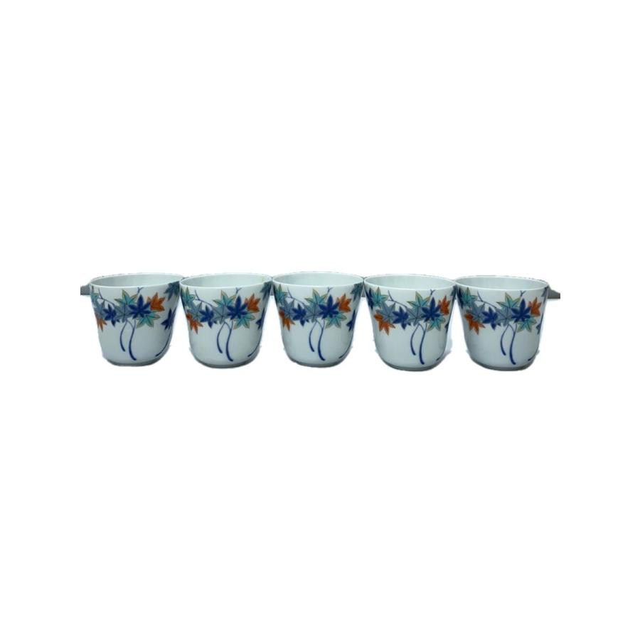 深川製磁◇湯呑/5点セット/WHT/紅葉 : セカンドストリートYahoo!店