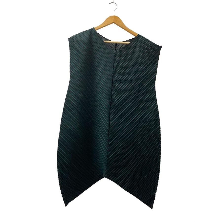 PLEATS PLEASE ISSEY MIYAKE◇ノースリーブワンピース/3/ポリエステル