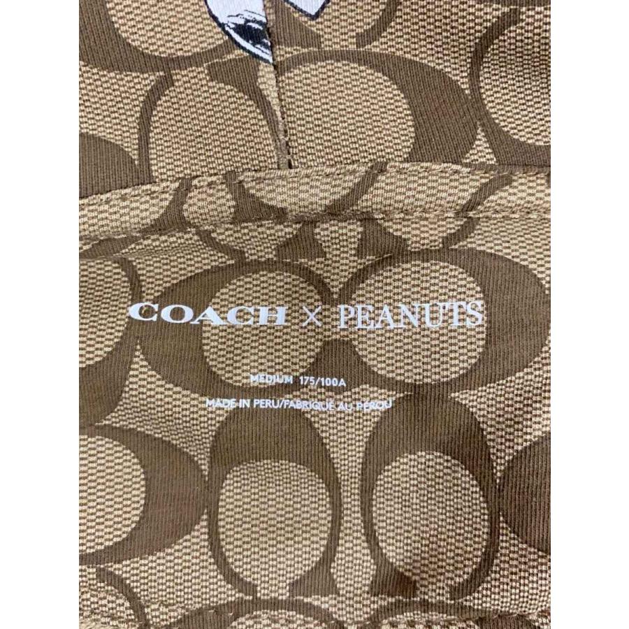 COACH × PEANUTS / シグネチャー/スヌーピー/ジップパーカー/M/コットン/BEG/5775 COACH◇シグネチャー/スヌーピー/ジップパーカー/M/コットン/BEG/5775