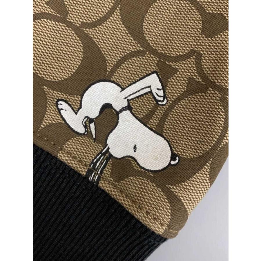 COACH × PEANUTS / シグネチャー/スヌーピー/ジップパーカー/M/コットン/BEG/5775 COACH◇シグネチャー/スヌーピー/ジップパーカー/M/コットン/BEG/5775