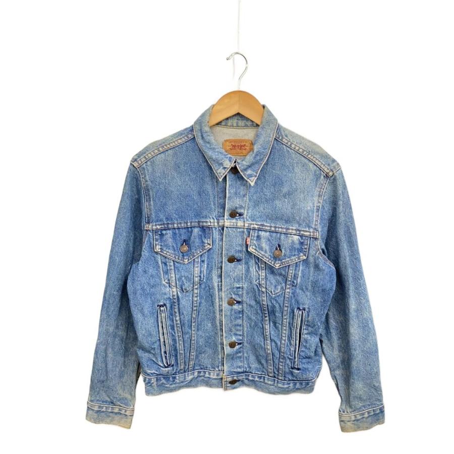 Levi's◇ボタン裏715/USA製/Gジャン/42/コットン/IDG/70506-0214