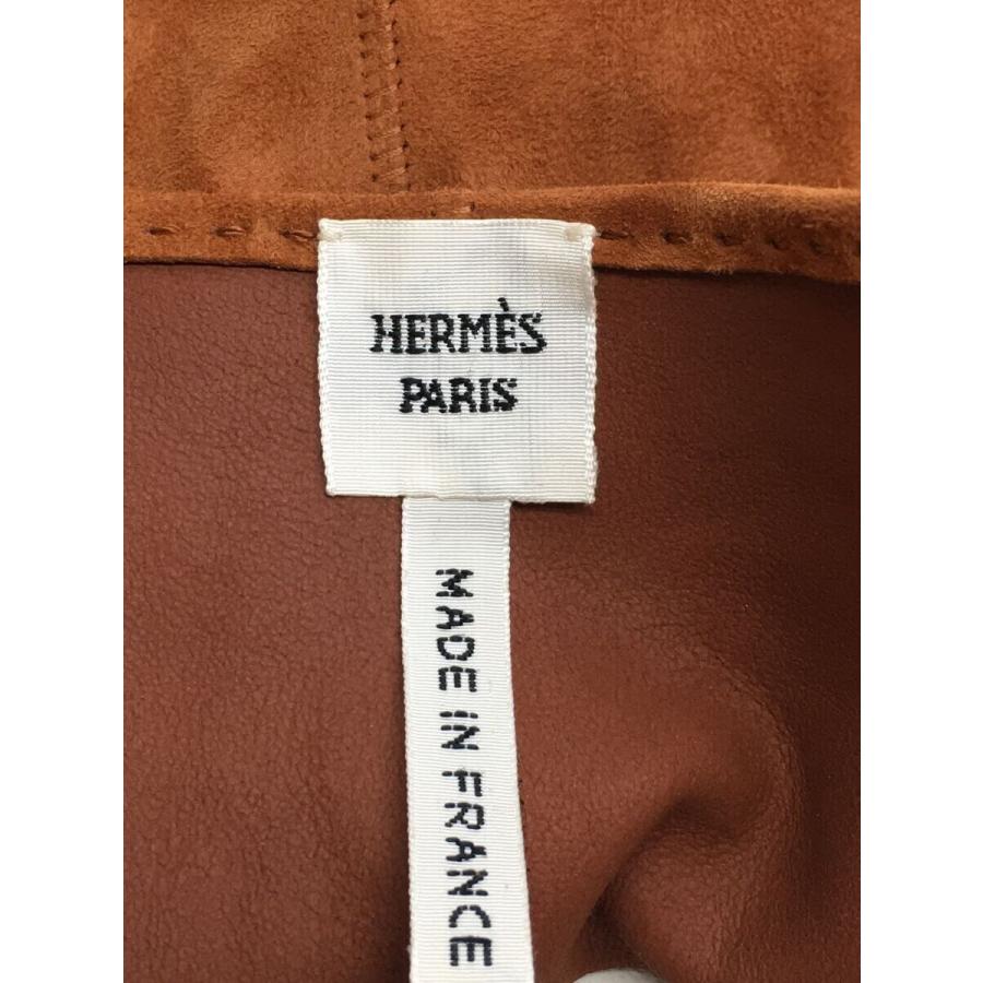 HERMES◆ノースリーブワンピース/38/レザー//_2