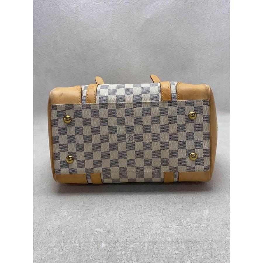 LOUIS VUITTON◆バークレー_ダミエ・アズール_WHT/PVC/ホワイト/N52001/変色有｜ssol-shopping｜04