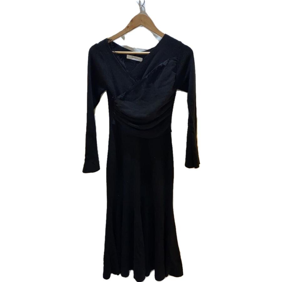 Her lip to◇長袖ワンピース/M/ポリエステル/BLK/1231205022