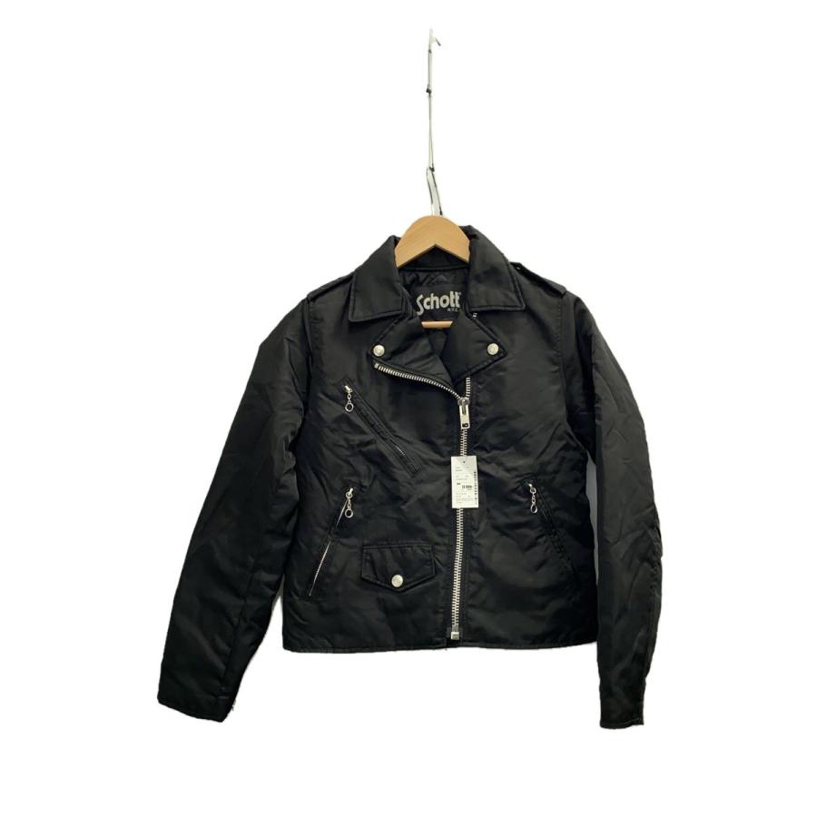 Schott◇NYLON RIDERS/ナイロンダブルライダースジャケット/XS