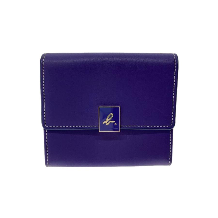 未使用agnes b. アニエスベー 三つ折り財布 パープル紫　コンパクト 未使用agnes b. アニエスベー 三つ折り財布 パープル紫 コンパクト