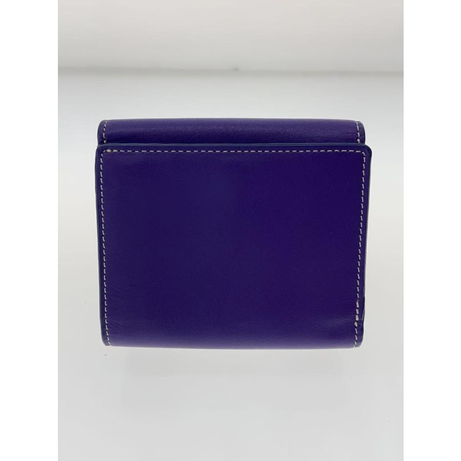 agnes b. / 小傷有/財布/レザー/パープル/レディース agnes b.◇小傷有/財布/レザー/パープル/レディース