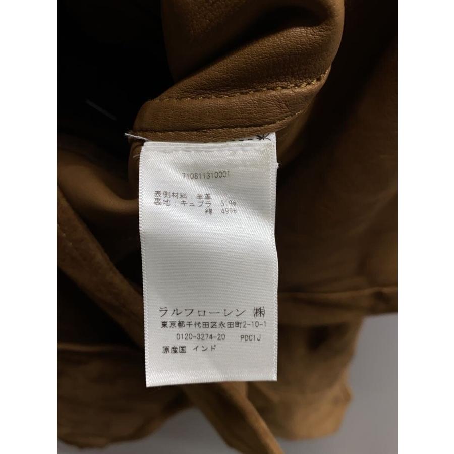RALPH LAUREN◇サファリ/レザージャケット・ブルゾン/S/スウェード/BRW
