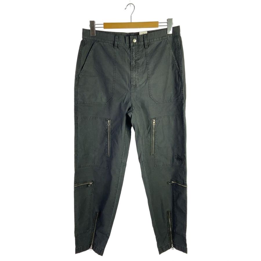 STUSSY◇nyco flight pant/32/コットン/BLK : セカンドストリートYahoo