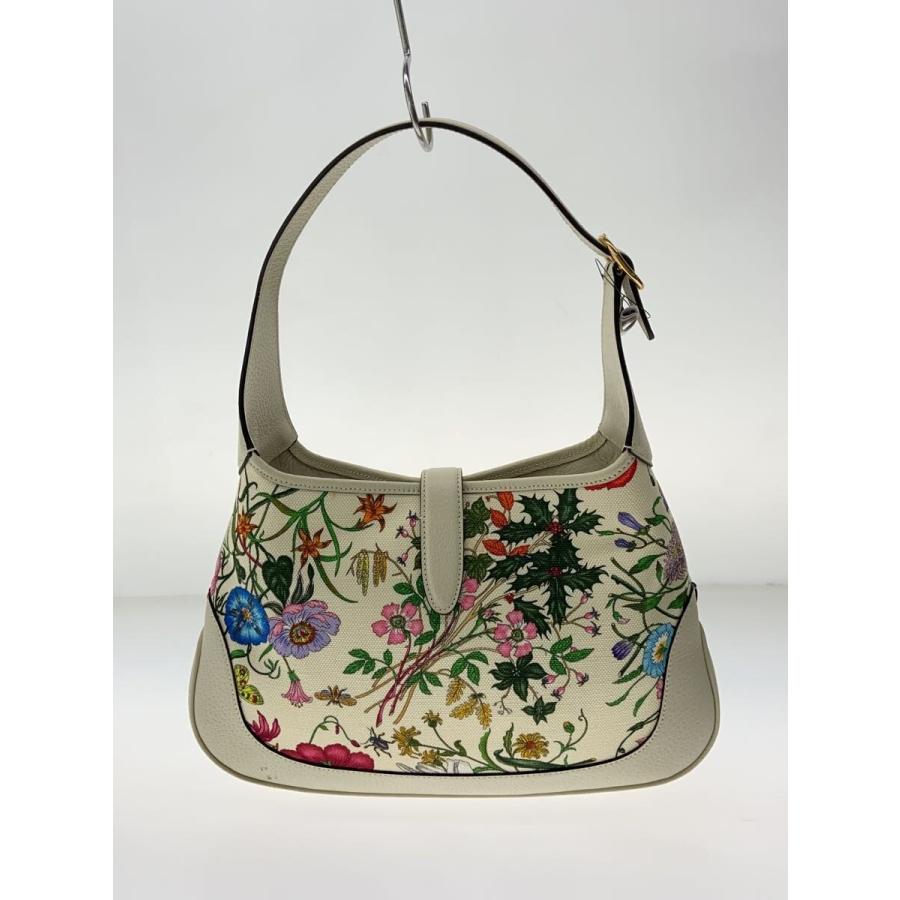 GUCCI◇ジャッキー フローラ/ハンドバッグ/キャンバス/CRM/総柄/550152