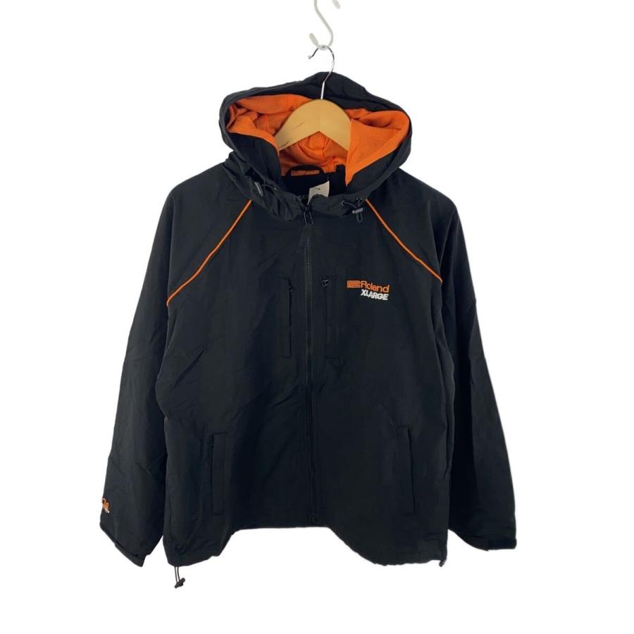 X-LARGE◇ROLAND PIPING HOODED JACKET/M/ナイロン/BLK/101253021012
