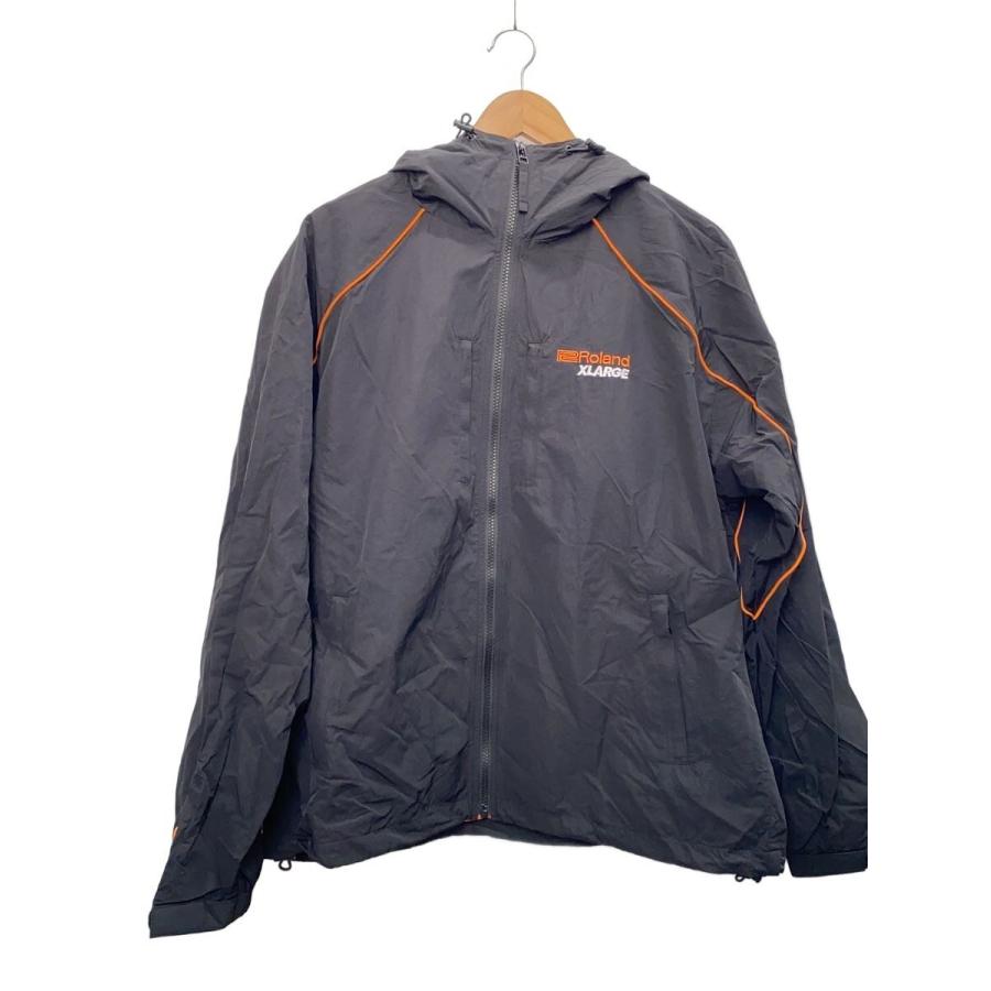 X-LARGE◇ROLAND PIPING HOODED JACKET/M/ナイロン/BLK/101253021012 