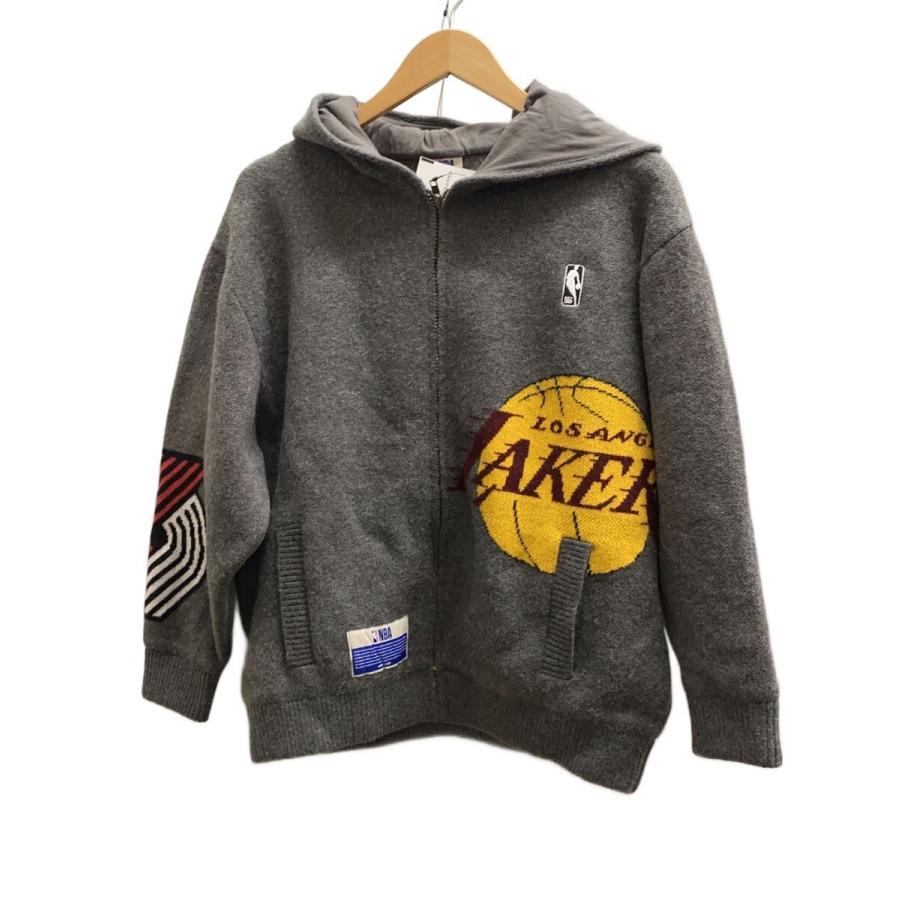 WIND AND SEA◇Jacquard Knit Hoodie/M/ポリエステル/GRY/WDS-C-NBA-26