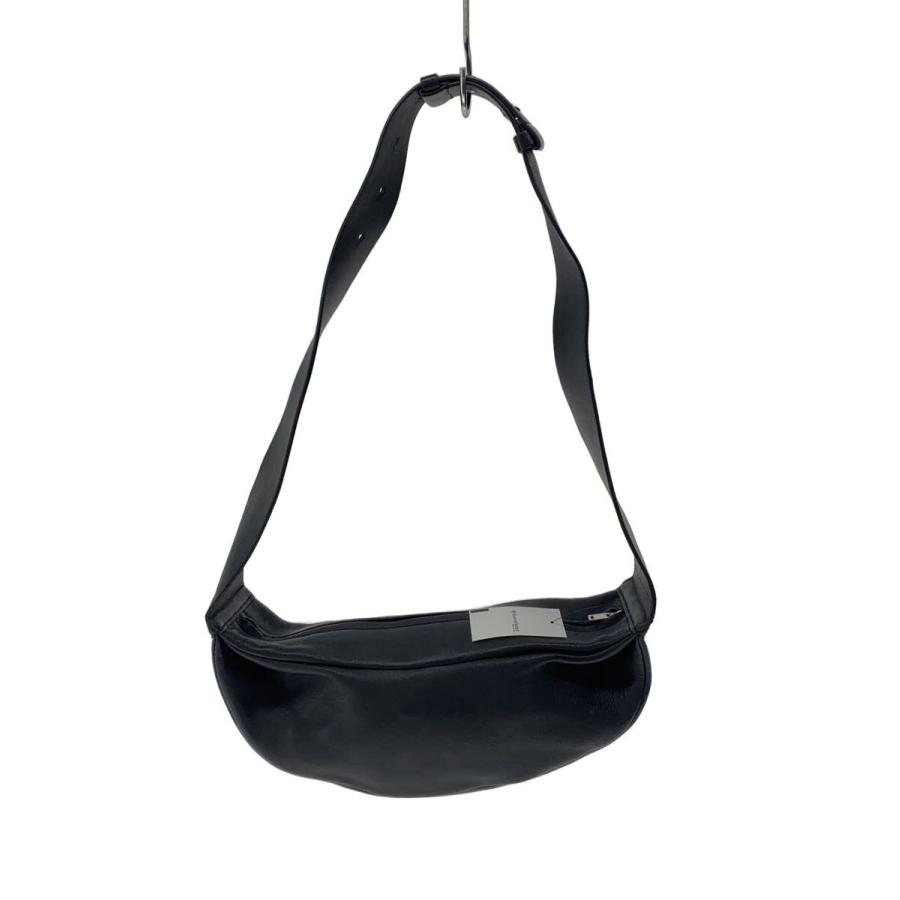 COS コス　レザー プリーツベルトバッグ羊革　ブラック COS◇レザープリーツベルトバッグ/羊革/BLK : セカンドストリートYahoo