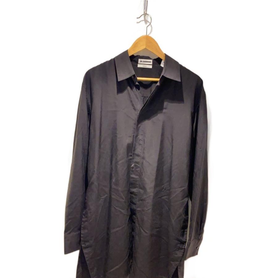 JIL SANDER◇長袖シャツ/38/シルク/ブラック/JSYR600805 : セカンド
