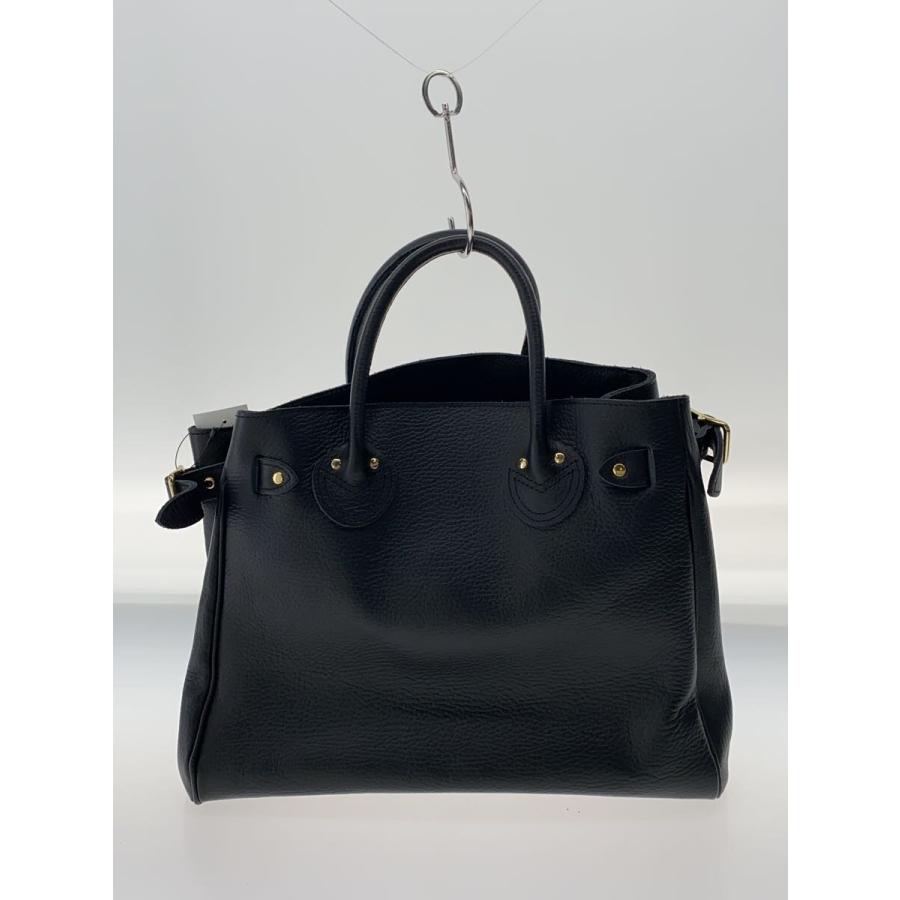 YOUNG & OLSEN◇EMBOSSED LEATHER BELTED TOTE S/トートバッグ/レザー